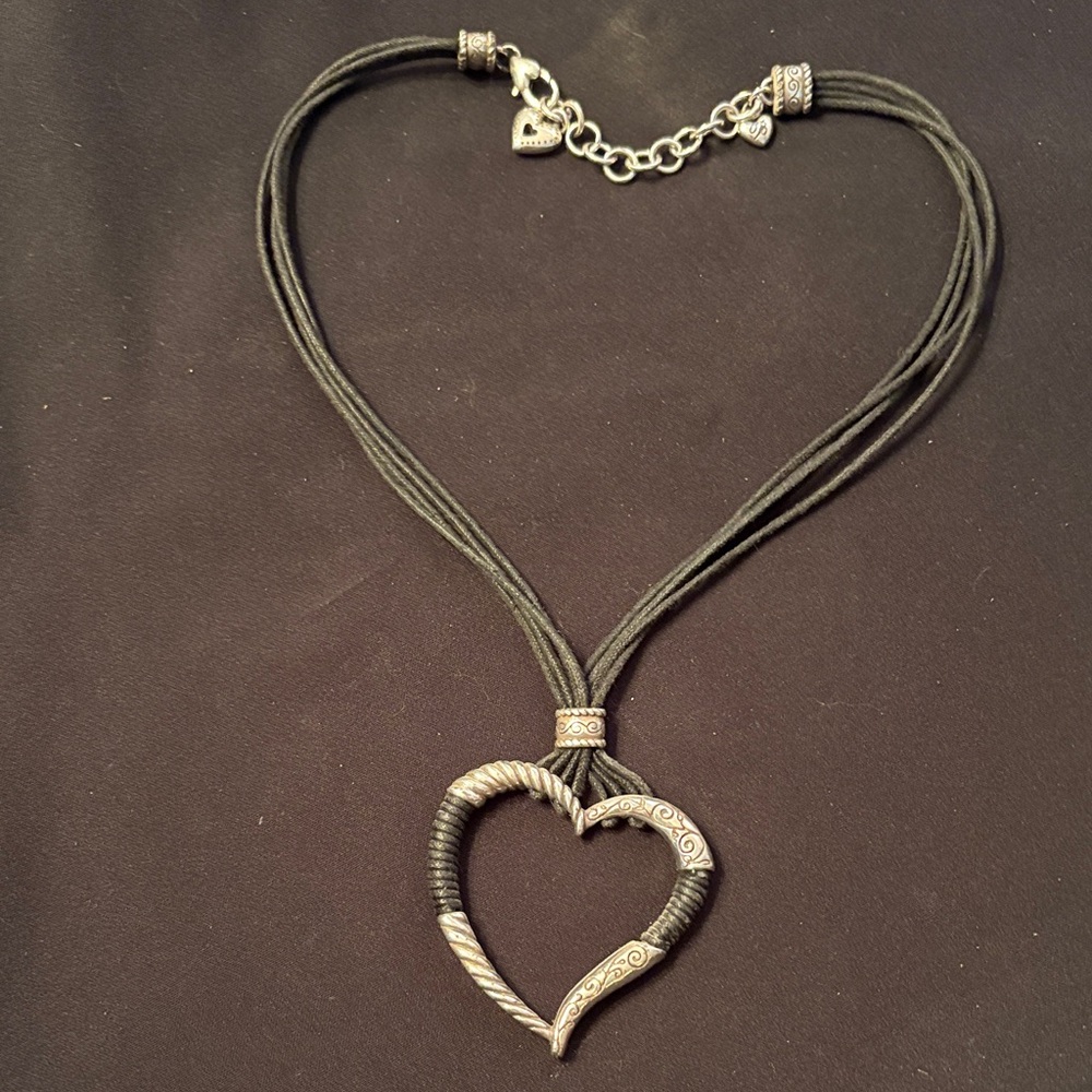 Brighton Heritage Heart leather cord